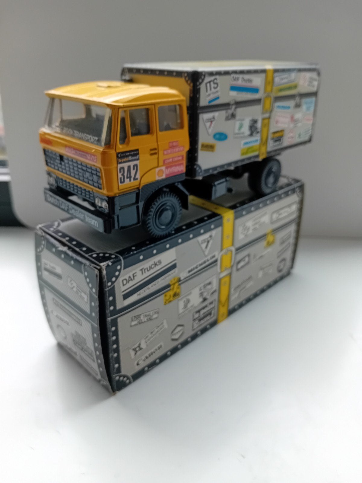 Daf 3300 De koffer Paris-Dakar 1983., Ophalen of Verzenden, Nieuw, Bus of Vrachtwagen, Lion Toys