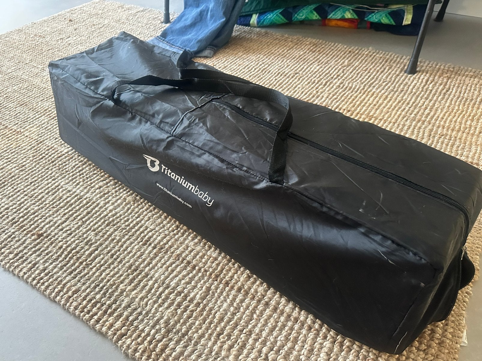 Titaniumbaby opvouwbare box SMART Mason met verhoger, Ophalen, Zo goed als nieuw, Reisbedje
