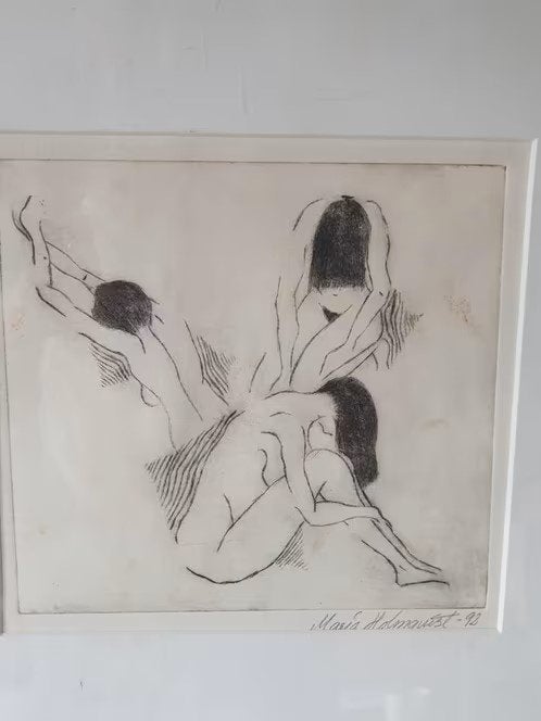 Ets 3 naakte vrouwen Maria Holmquist 1992, Ophalen