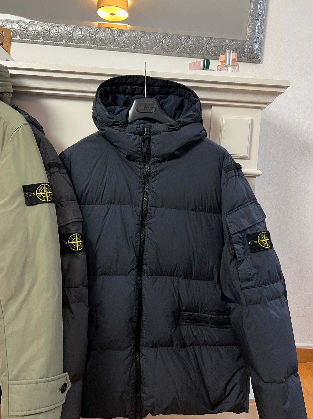 Stone Island | Garment Dyed R-NY Down | Dark Navy | Size XXL, Kleding | Heren, Jassen | Winter, Ophalen of Verzenden, Zo goed als nieuw