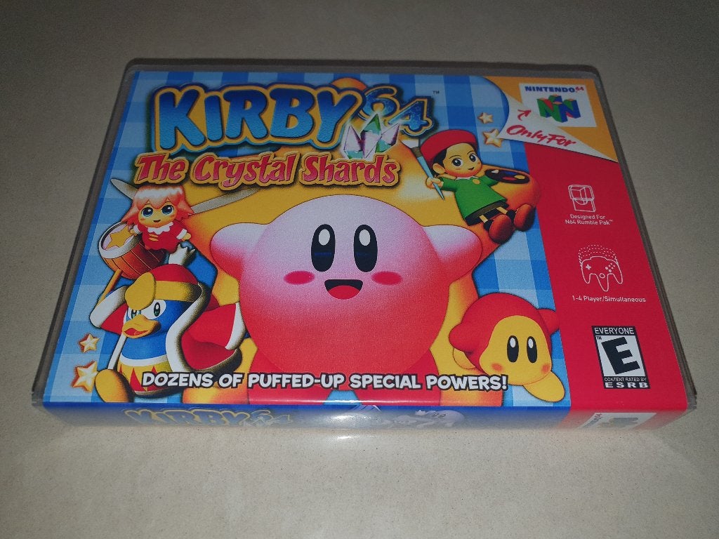 Kirby 64 The Crystal Shards N64 Game Case, Avontuur en Actie, Verzenden, 1 speler, Zo goed als nieuw