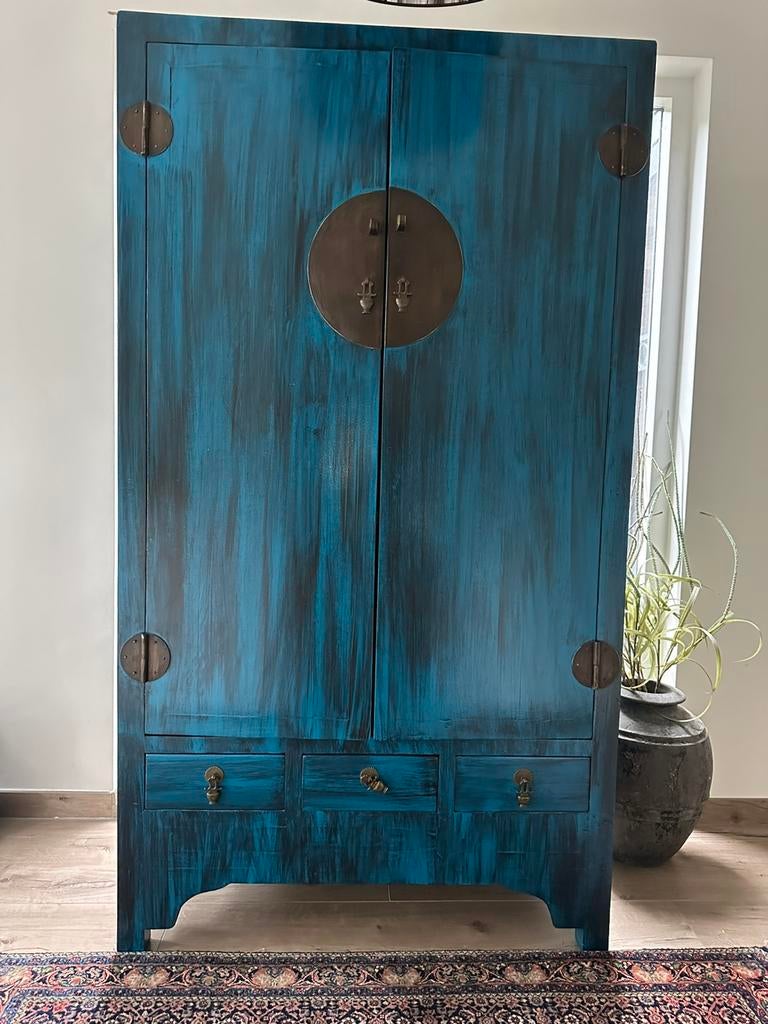 bruidkast geverfd met orginale datail, Antiek en Kunst, Ophalen of Verzenden