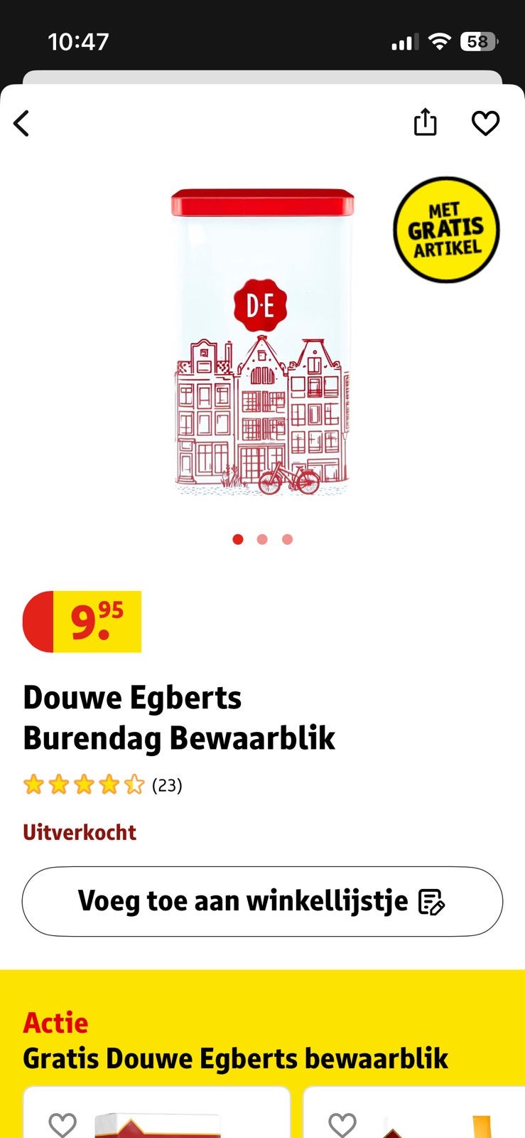DE bewaarblik burendag, Verzamelen, Blikken, Ophalen of Verzenden, Nieuw, Overige