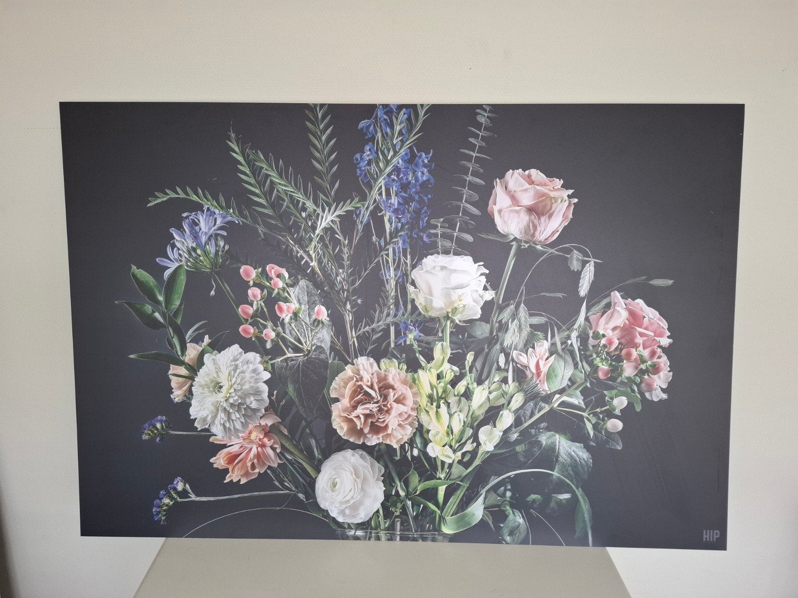 Modern aluminium schilderij bloemen, Ophalen