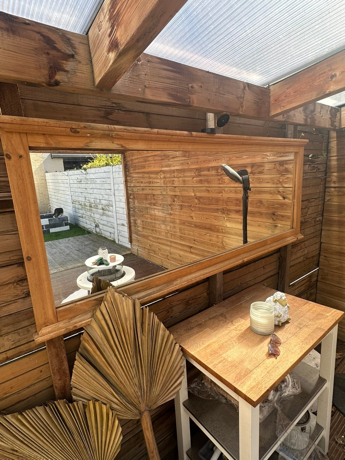 Tuinspiegel 177 x 70 cm  Moet weg! (Ophalen) TEAB, Tuin en Terras, Ophalen, Zo goed als nieuw
