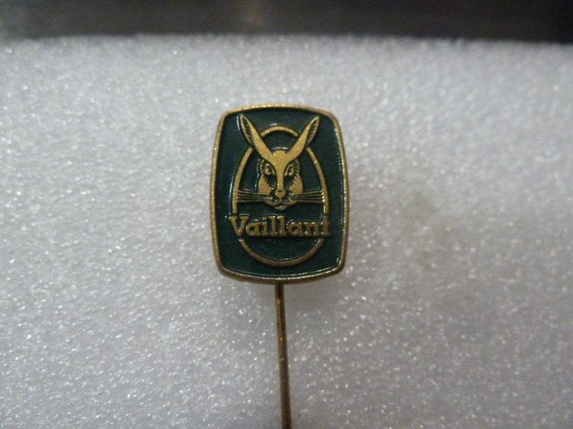 Vaillant Konijn Speldje - Vintage Pin, Ophalen of Verzenden, Gebruikt, Merk, Speldje of Pin