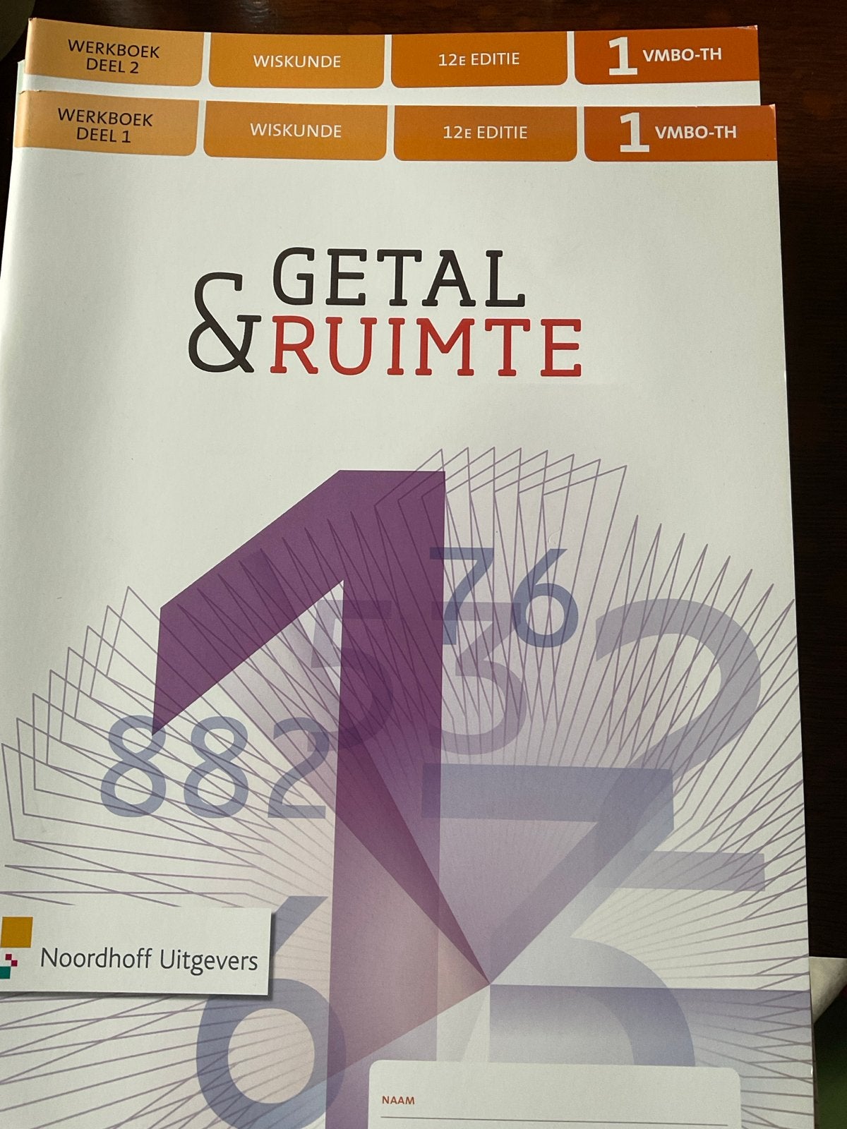 Getal & Ruimte 12e editie 1 VMBO-TH Werkboek deel 1 en 2, Ophalen of Verzenden, Nieuw, VMBO, Wiskunde A
