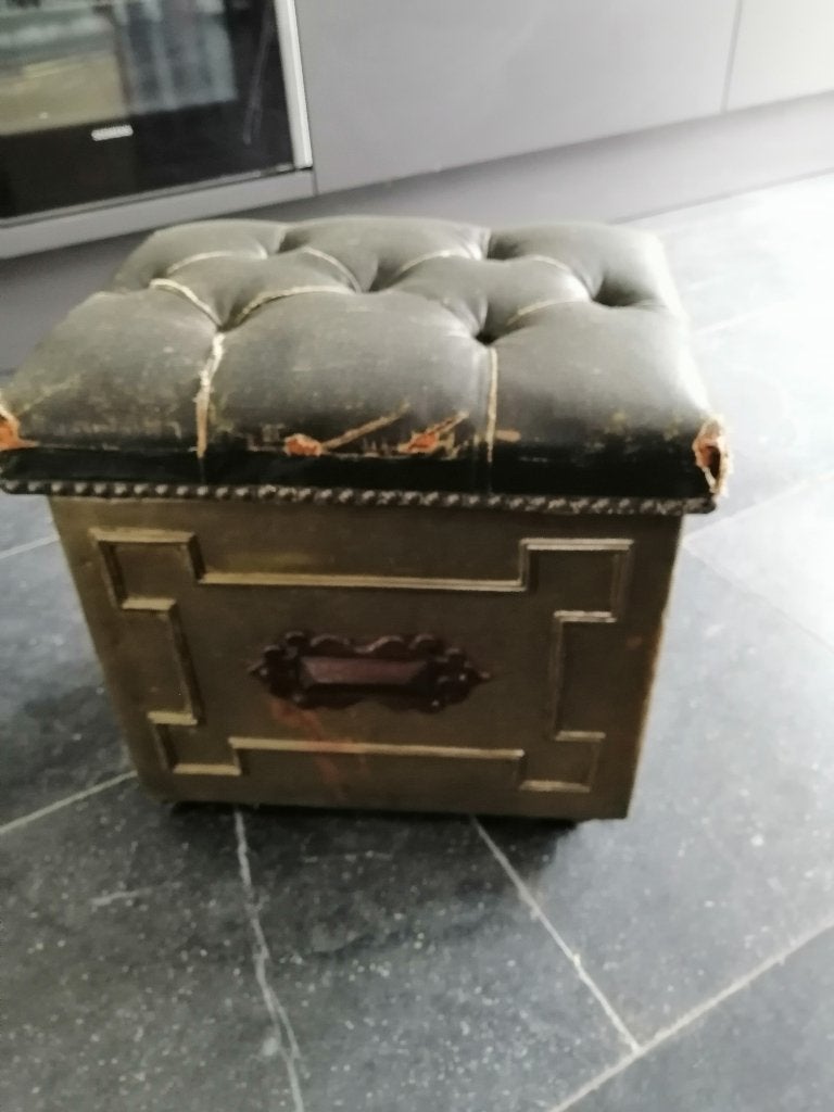 antieke kolenkist, Antiek en Kunst, Ophalen of Verzenden