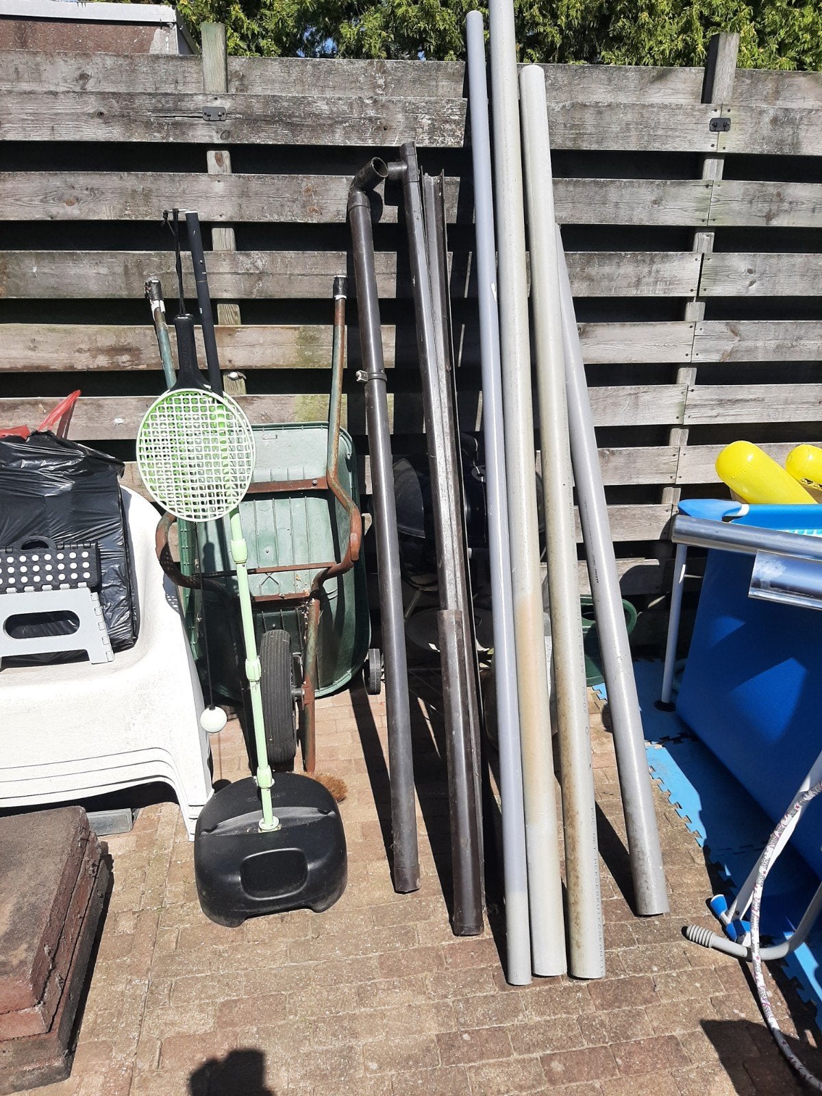 PVC pijpen en dakgoot met afvoer, Ophalen, Afvoer, Gebruikt, Pvc