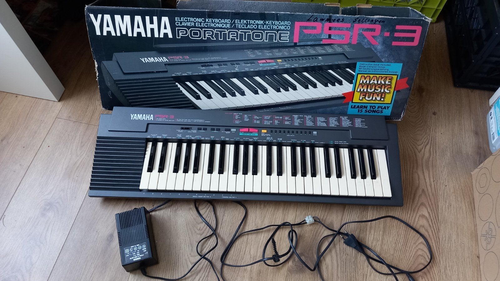 Yamaha Portatone PSR-3 Keyboard met snoerbreuk, Ophalen, Gebruikt, 61 toetsen, Yamaha