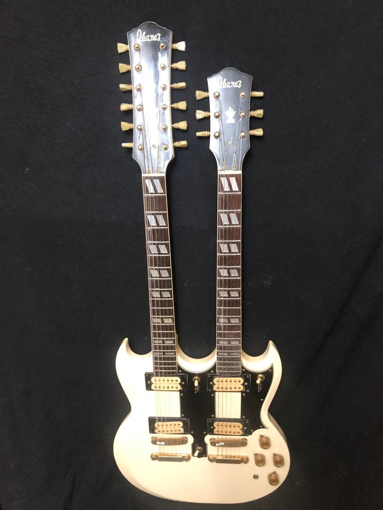 Ibanez dubbelneck gitaar, Ophalen, Gebruikt, Solid body, Ibanez