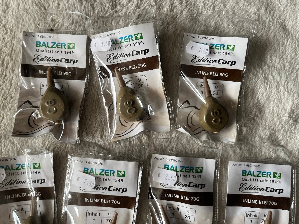 adv 288 / NIEUW mixset 7 stuks karperlood 70 en 90 gr, Watersport en Boten, Hengelsport | Karpervissen, Ophalen of Verzenden, Nieuw