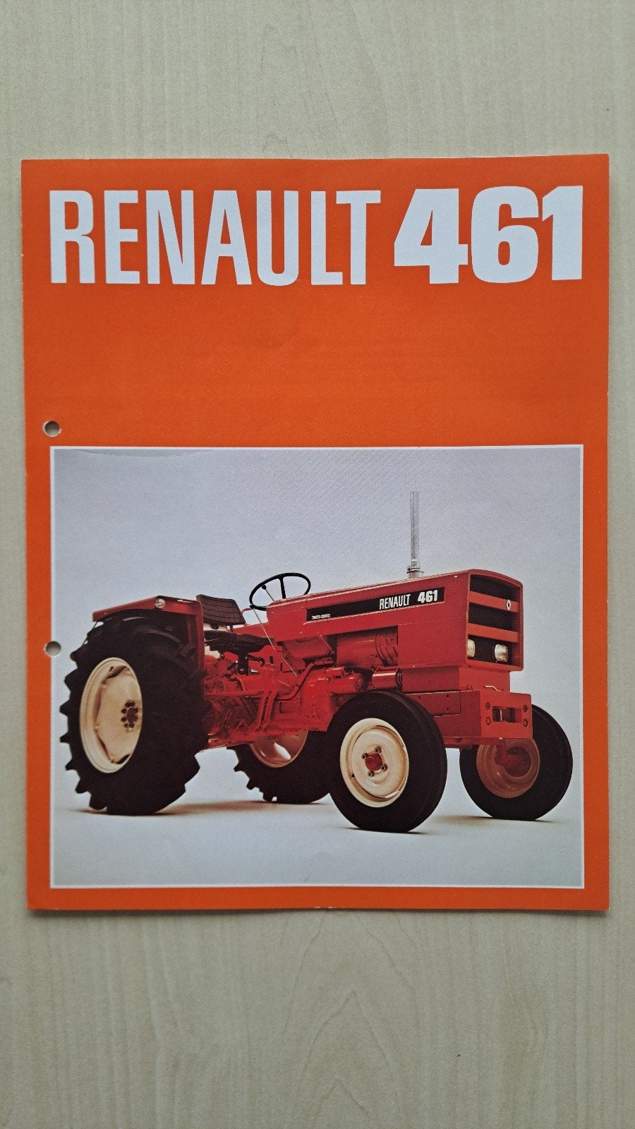 folder Renault 461 tractor, trekker, Boeken, Catalogussen en Folders, Ophalen of Verzenden, Zo goed als nieuw, Folder