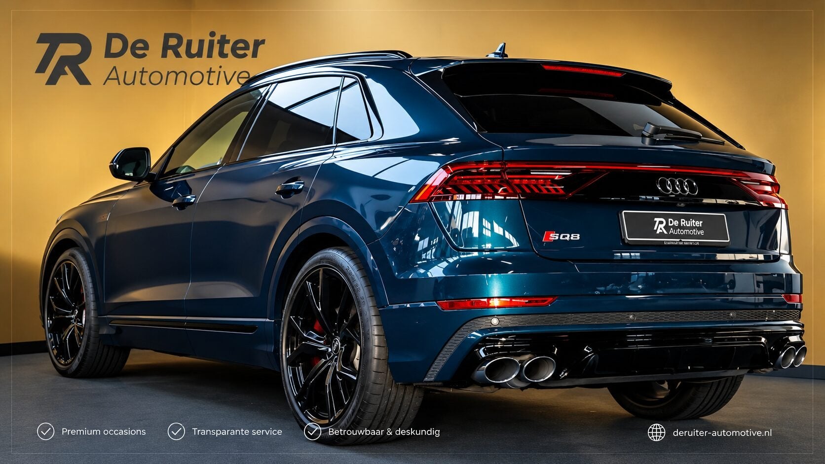 Audi SQ8 4.0 TDI SQ8 quattro | 435 PK | Audi Sport velgen |, 435 pk, Gebruikt, Blauw, Leder