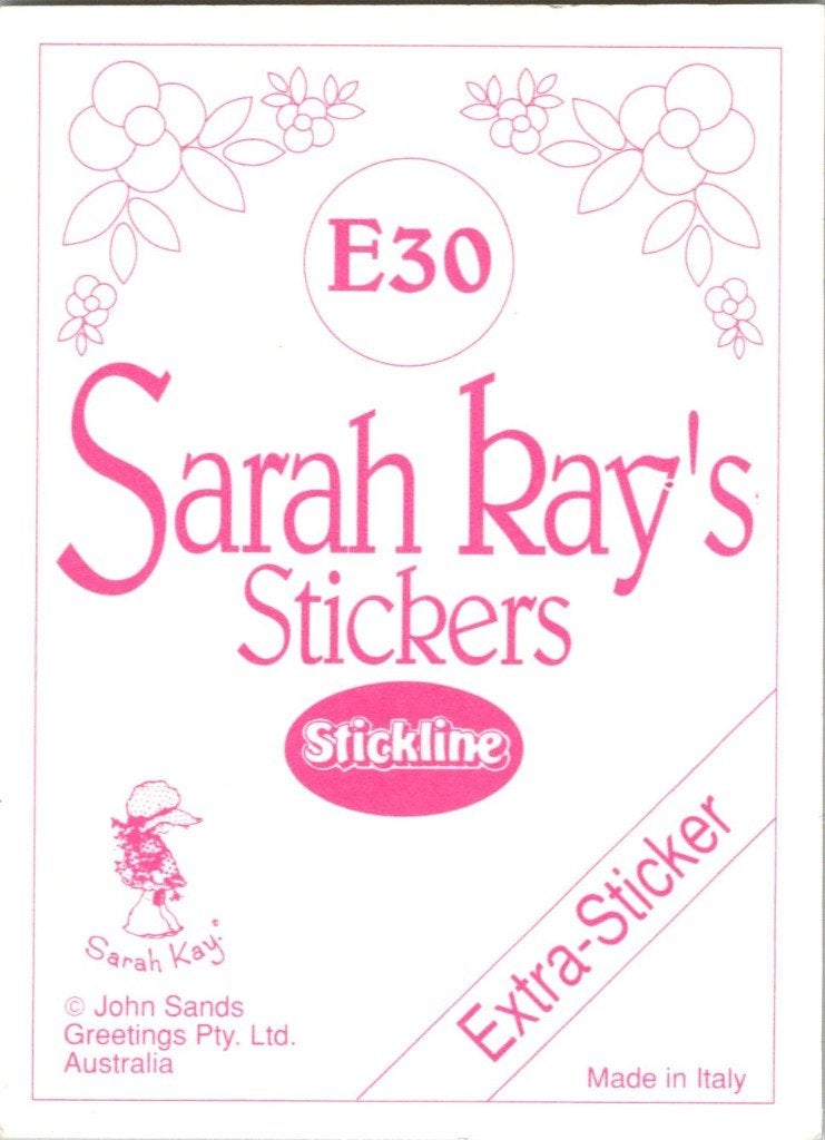 Sarah Kay sticker - 10 gele stickers, Verzenden, Zo goed als nieuw
