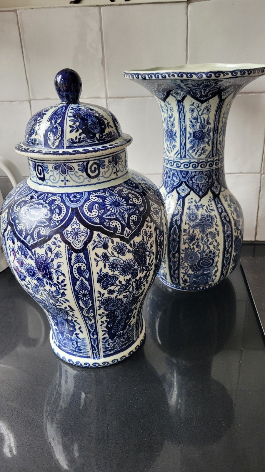 Delfts Blauw Vaas en Pot - Handgemaakt in Holland, Ophalen