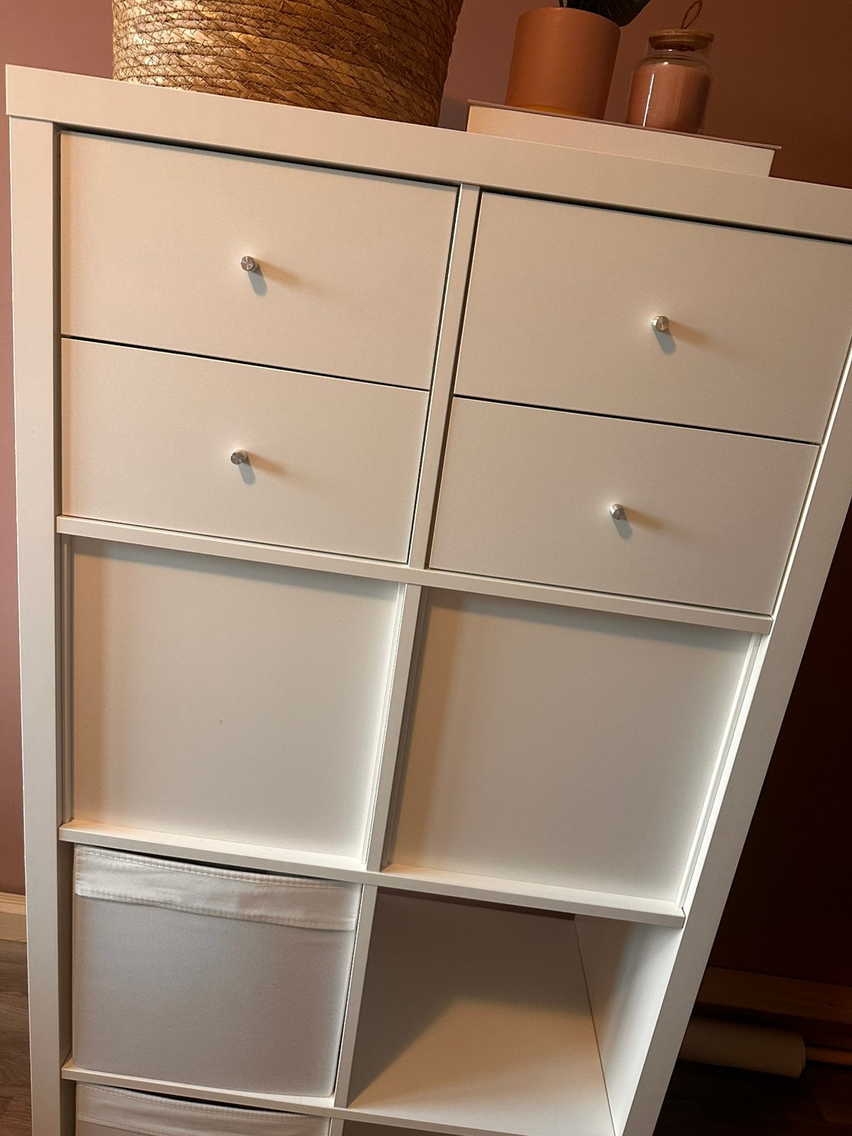 Inzet lades en ophangbord deuren voor de kallax kast, Huis en Inrichting, Ophalen, Minder dan 50 cm, 1 of 2 laden, Zo goed als nieuw