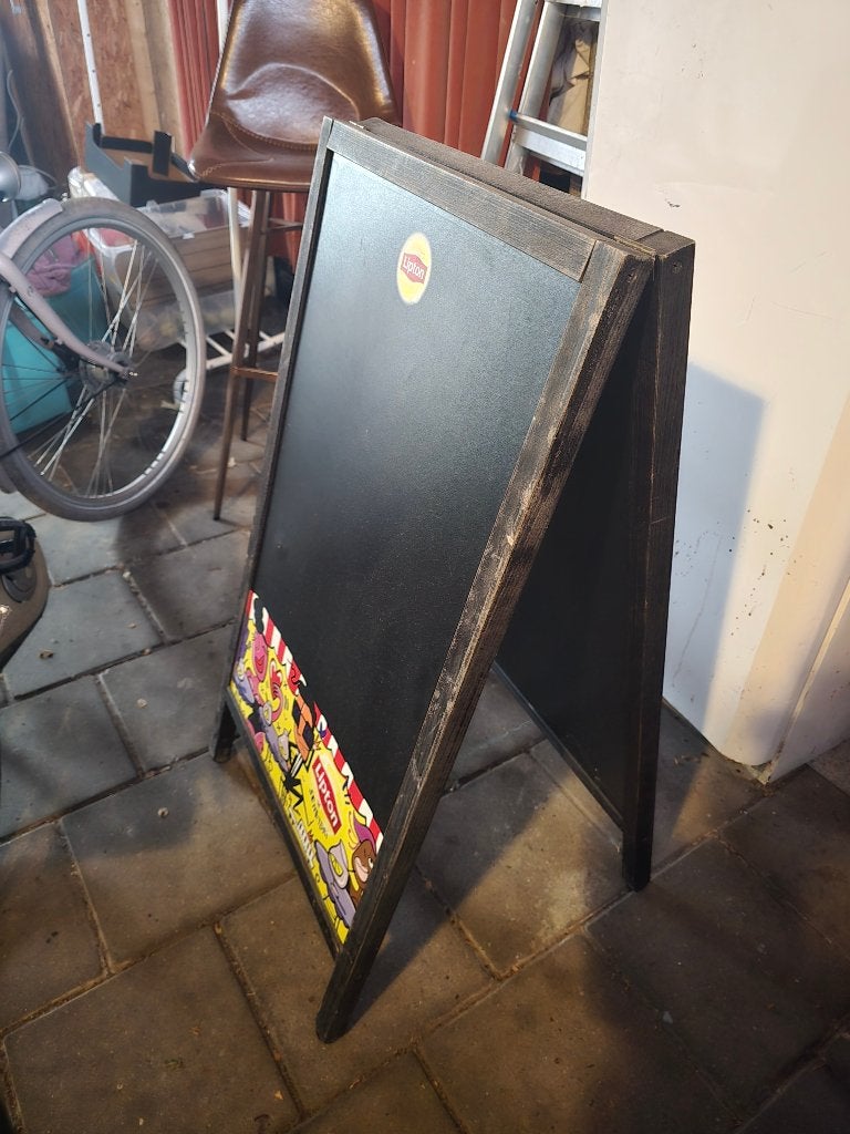 Stoepbord, Ophalen, Gebruikt