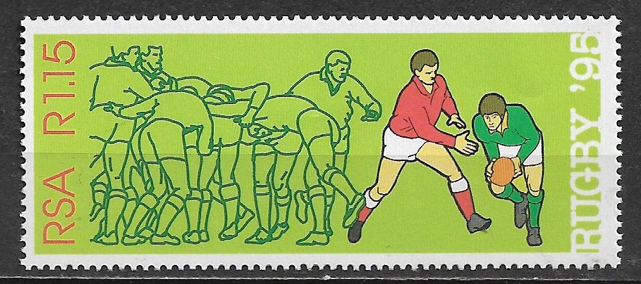 Zuid Afrika 1995 WK Rugby scrum sport postfris, Verzenden, Zuid-Afrika, Postfris