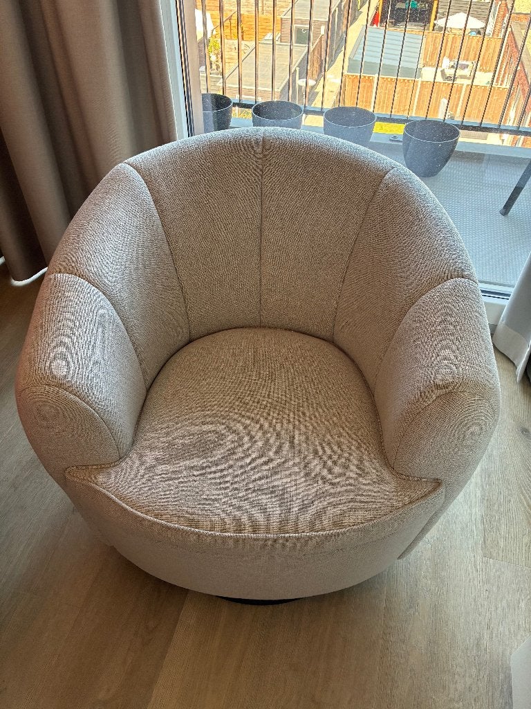 Draaifauteuil, Riveira Maison - `The Countess', Huis en Inrichting, Fauteuils, Ophalen, Gebruikt, 75 tot 100 cm, Riveira Maison