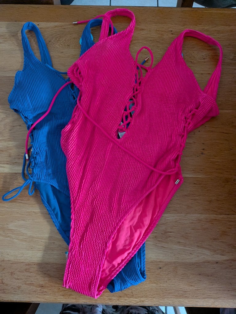 badpak nieuwe maat l, Ophalen of Verzenden, Nieuw, Blauw, Badpak