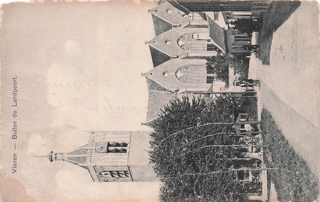 702-408-017 Vianen Buiten De Landpoort, Verzamelen, Ansichtkaarten | Nederland, Utrecht, Voor 1920, Verzenden