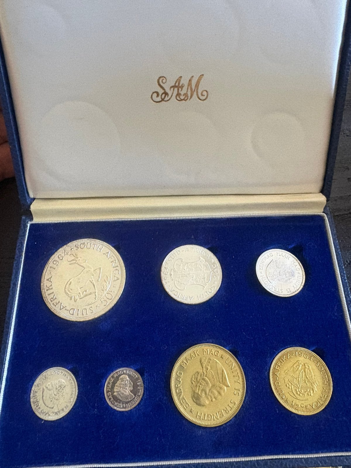 Officiële Zuid-Afrika Proof Muntset 1964 – Volledig Zilver, Ophalen of Verzenden, Zuid-Afrika, Zilver