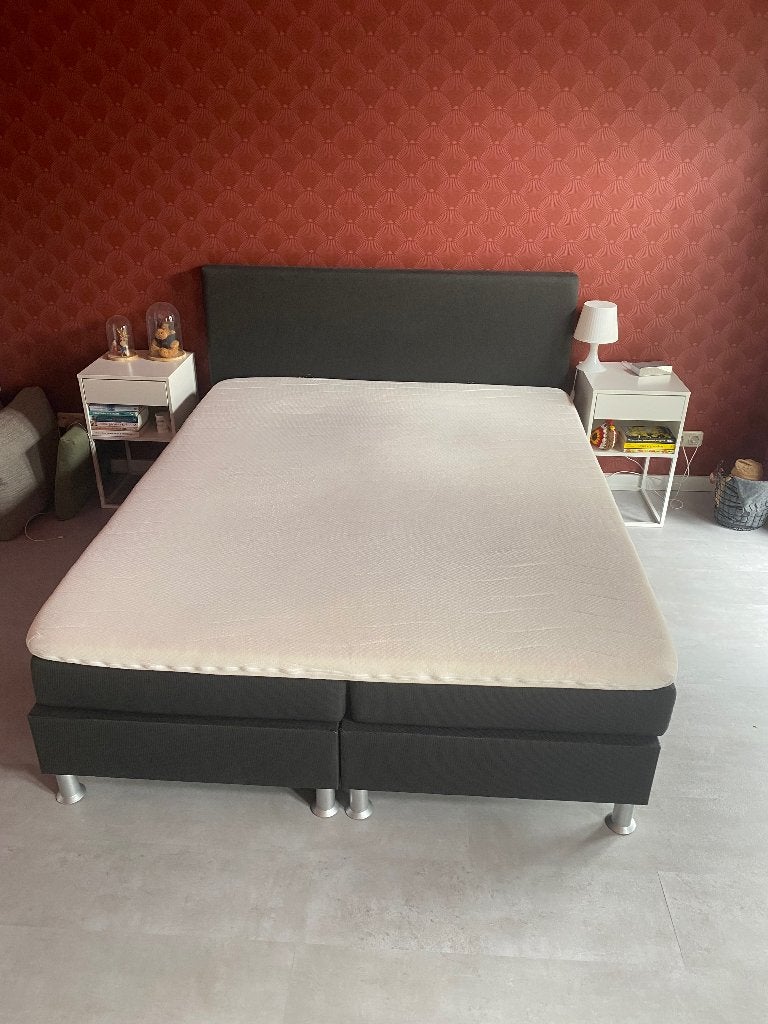 Tweepersoons boxspring, Ophalen, Gebruikt, Tweepersoons, 200 cm