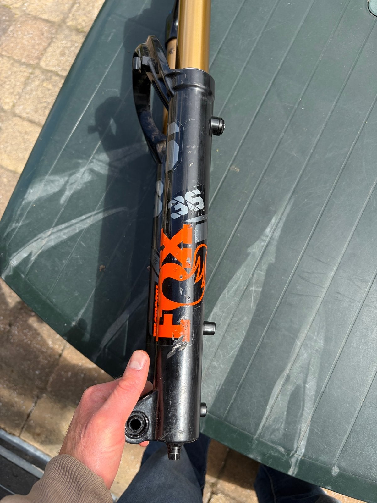 Fox 36 Grip 2 Kashima Voorvork 160mm 2023, Gebruikt, Overige materialen, Ophalen of Verzenden, Voorvork
