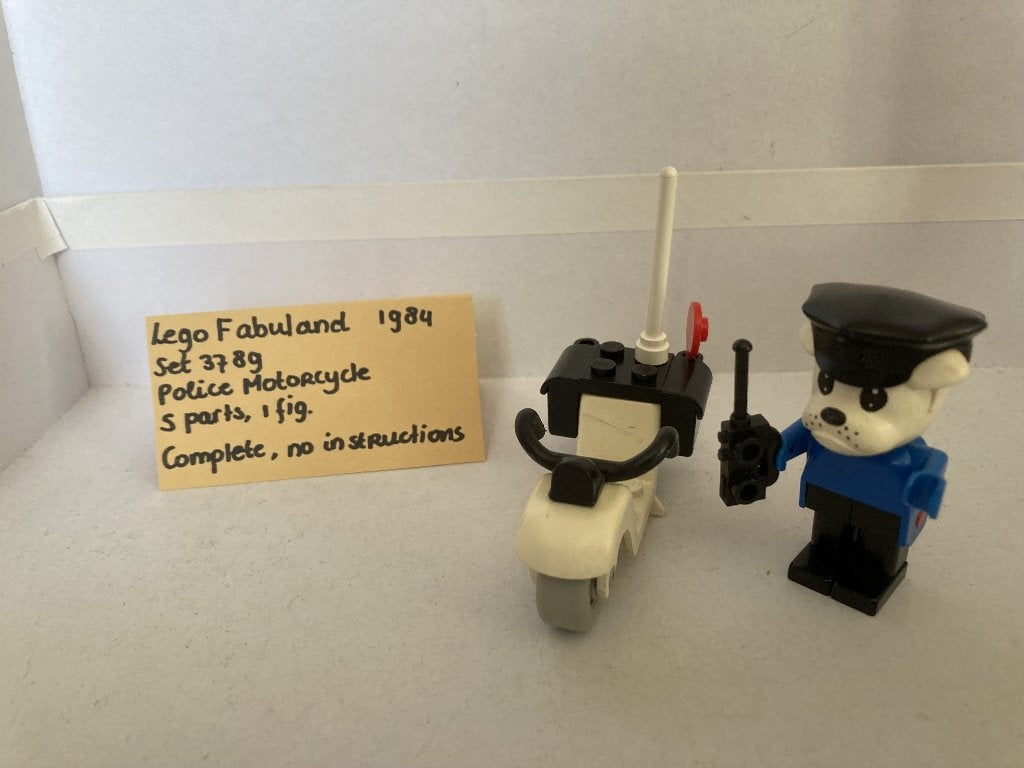 Lego Fabuland - Politie motor (3789), Ophalen, Gebruikt