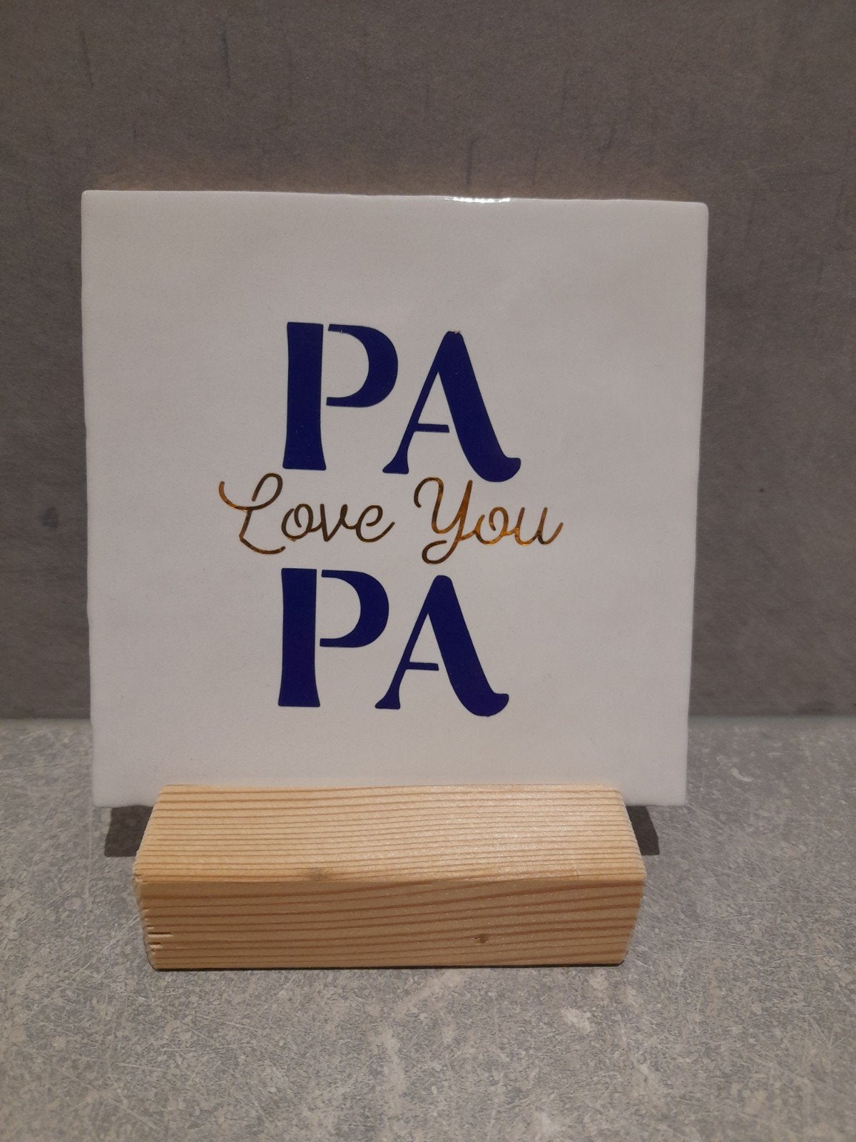Tegeltje Vaderdag Cadeau - Papa Love You, Ophalen of Verzenden