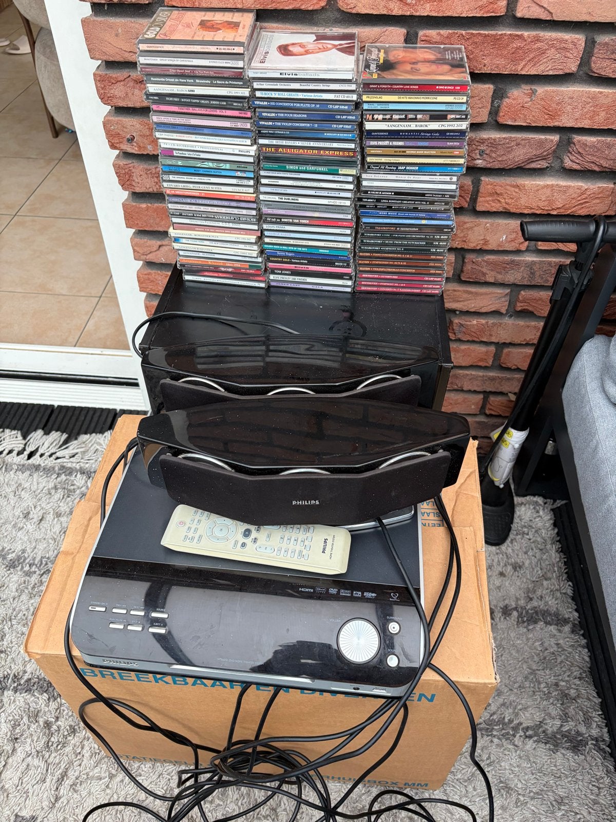 Grote collectie CD's met Philips theater system, Gebruikt, Pop, Ophalen of Verzenden, Inclusief doosje