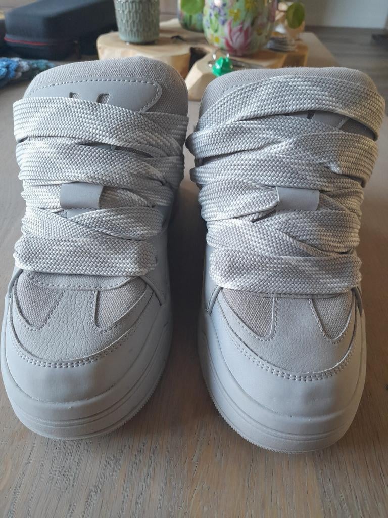 Grijze Bershka Chunky Sneakers, maat 42, Ophalen of Verzenden, Zo goed als nieuw, Overige kleuren