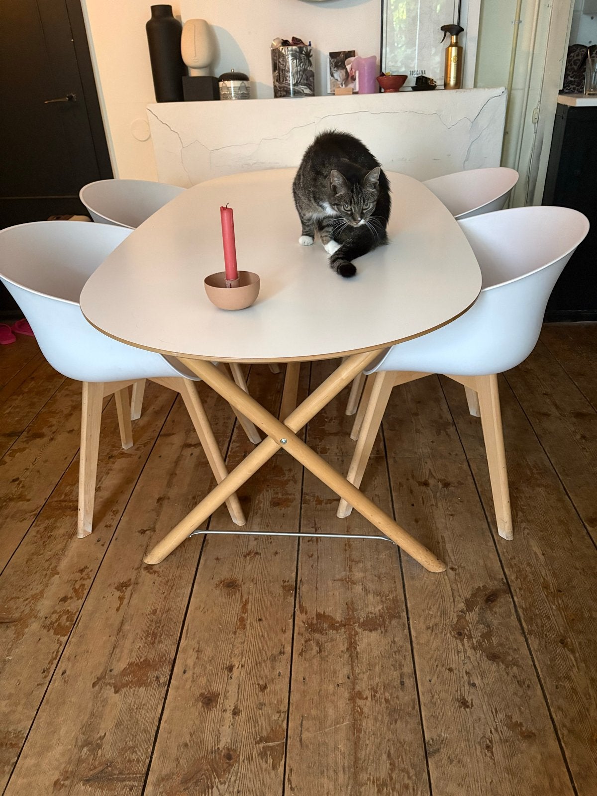 IKEA Dalsult eettafel - 4 tot 6 personen, Huis en Inrichting, Tafels | Eettafels, Ophalen, Gebruikt, 100 tot 150 cm, 200 cm of meer