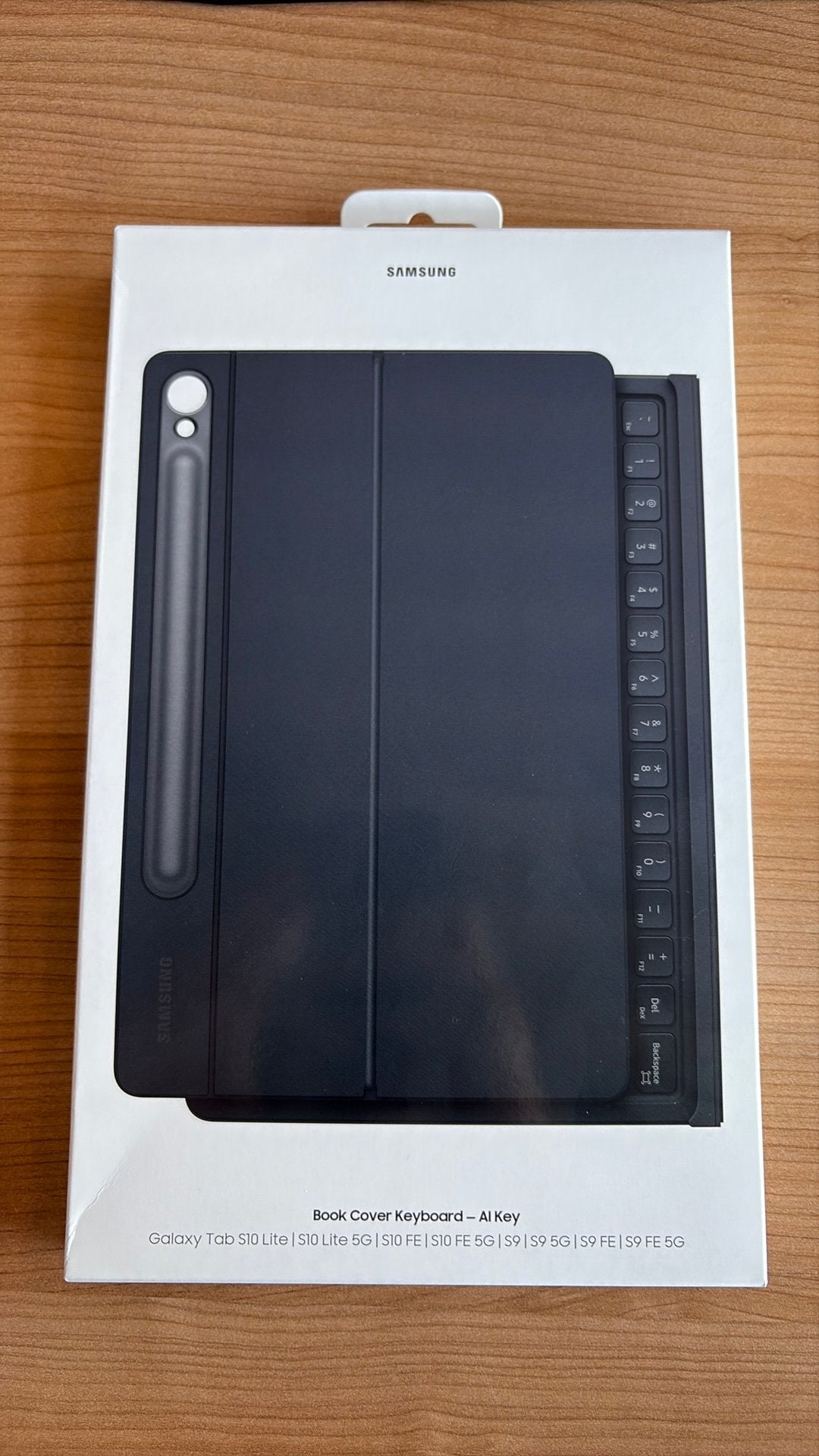 Book cover keyboard ai key s10 s9, Ophalen of Verzenden, Zo goed als nieuw, Bescherming voor- en achterkant
