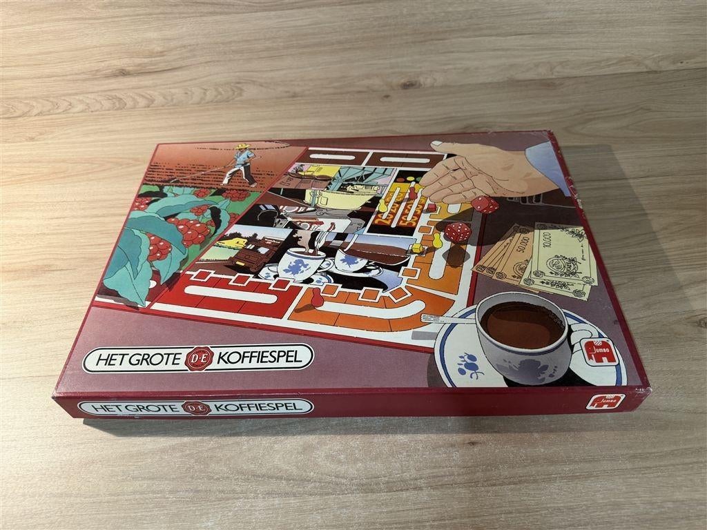het grote de koffiespel - douwe egberts - s6386, Hobby en Vrije tijd, Gezelschapsspellen | Bordspellen, Verzenden, Zo goed als nieuw