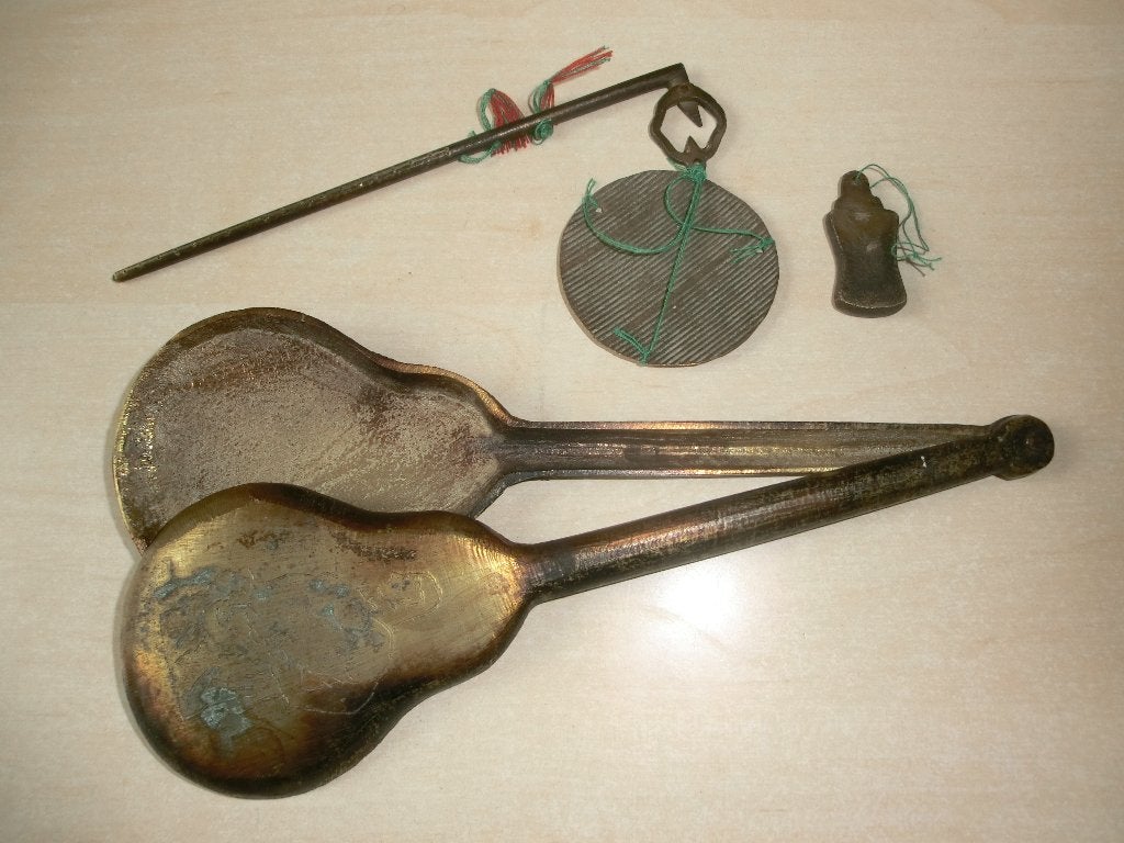 Antieke oosterse koperen/messing opium weegschaal, Antiek en Kunst, Ophalen of Verzenden, Overige typen