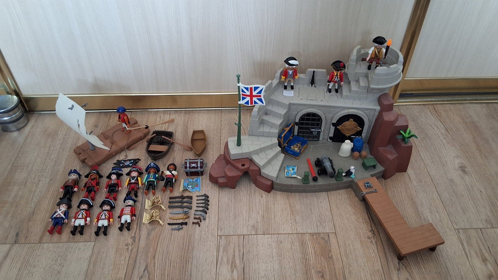Playmobil Britse soldaten vesting (5139)met Figuren en Acces, Pirates, Gebruikt, Losse onderdelen, Ophalen of Verzenden