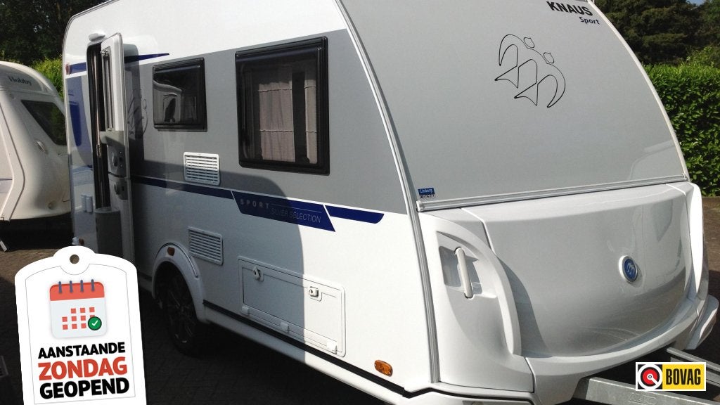 Knaus Sport Silver Selection 420 QD, Caravans en Kamperen, Caravans, Treinzit, Tot en met 3, Knaus, Dwarsbed