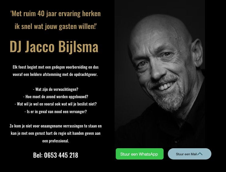 Zeer ervaren Allround DJ Friesland, Dj