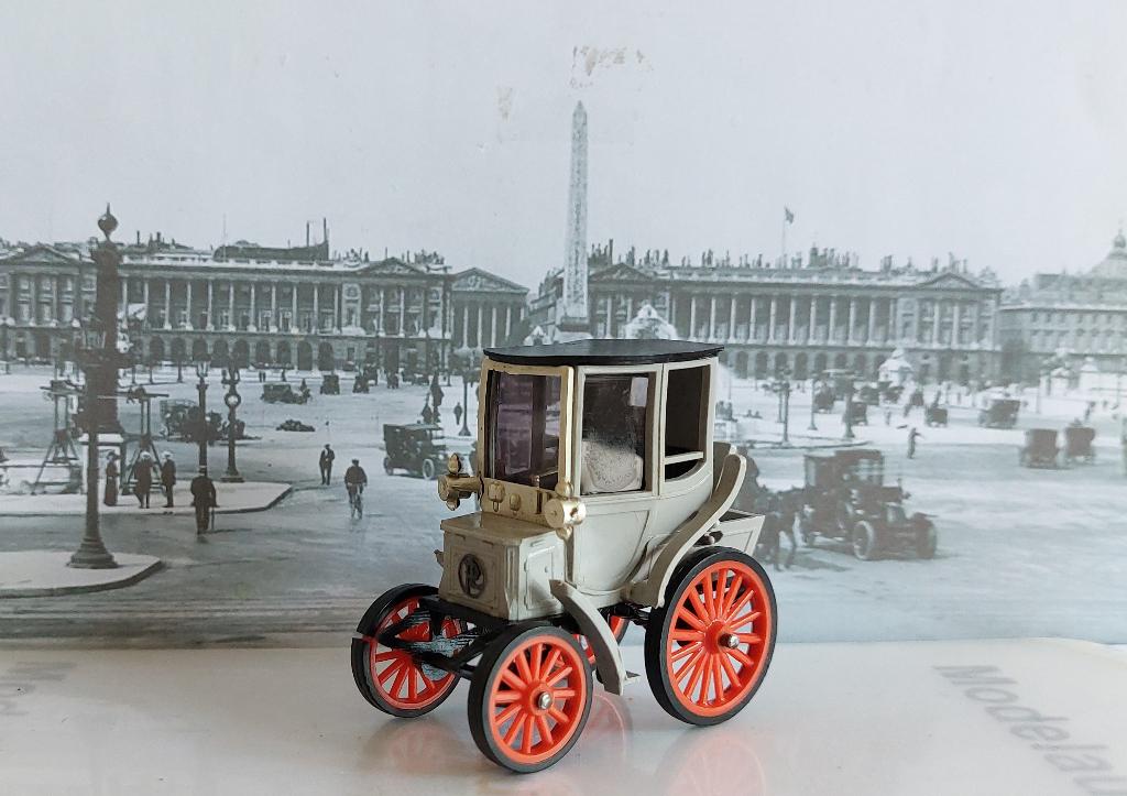 1:43 Panhard & Levasseur Coupe de Ville 1895; Minialuxe #17, Hobby en Vrije tijd, Modelauto's | 1:43, Ophalen of Verzenden, Gebruikt