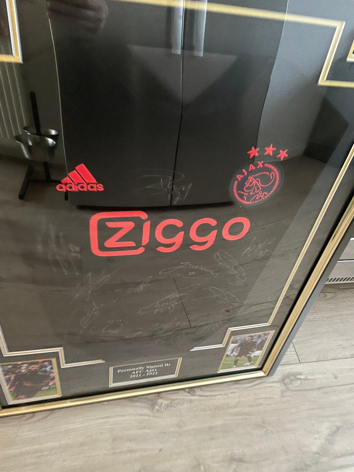 Ajax voetbal shirt bob marley gesigneerd door elftal, Ophalen of Verzenden, Zo goed als nieuw, Ajax, Shirt