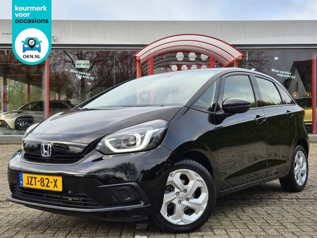 Honda Jazz 1.5 e:HEV Automaat Comfort | Cruise | Stoelverwar, Auto's, Honda, Stof, Euro 6, Zwart, Bedrijf