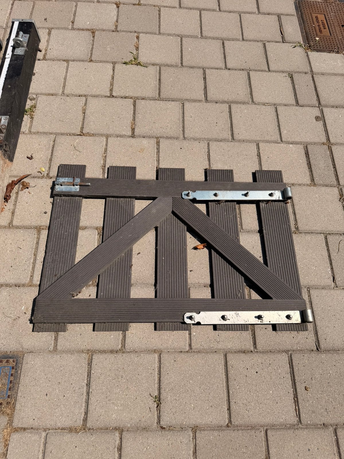 Tuin hekje van composiet, Ophalen, Zo goed als nieuw, Kunststof, Tuinhek