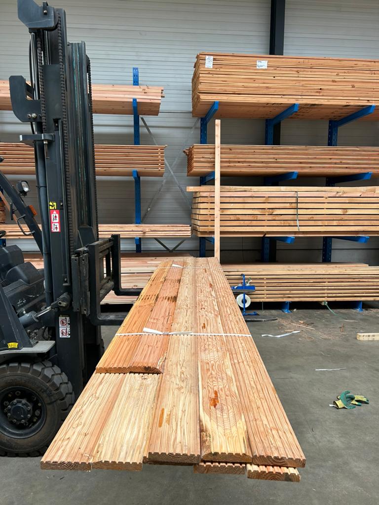 Partij douglas vlonderplank 2.8x14,5x300/400 cm, Tuin en Terras, Palen, Balken en Planken, Ophalen of Verzenden, Nieuw, 250 cm of meer