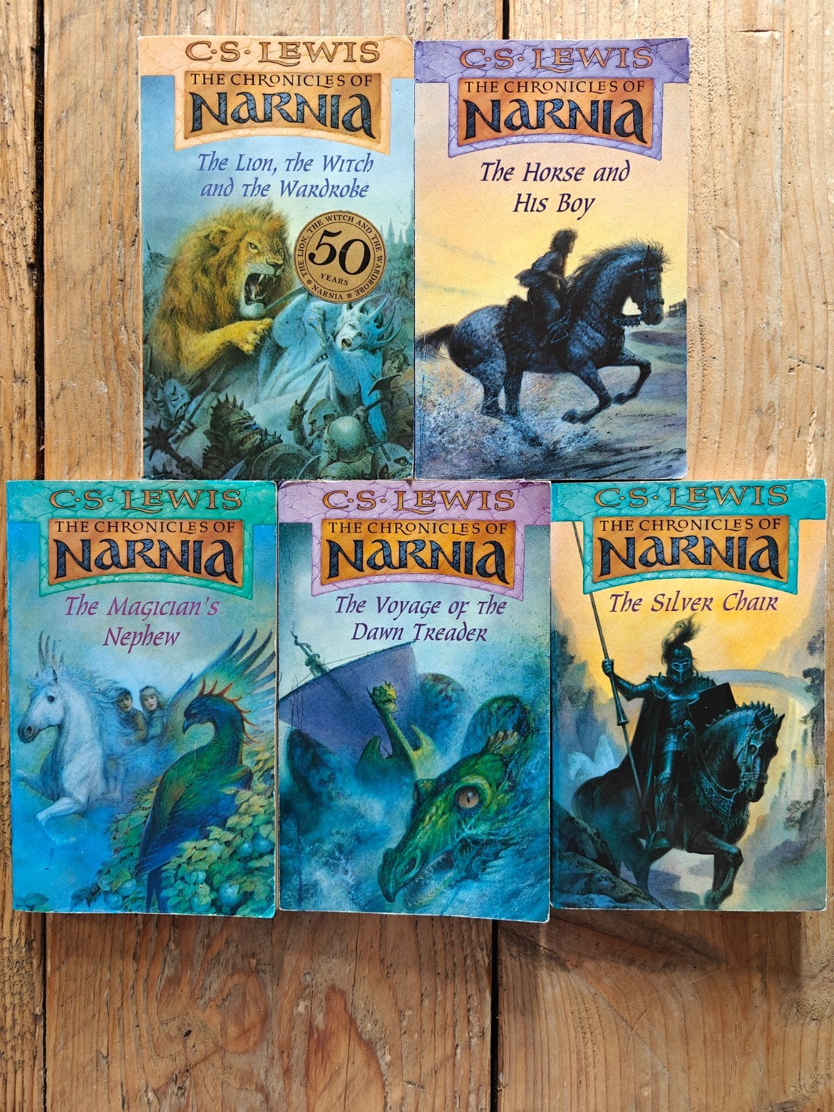 5 Engelse boekjes van de serie: De Kronieken van Narnia., Boeken, Ophalen of Verzenden