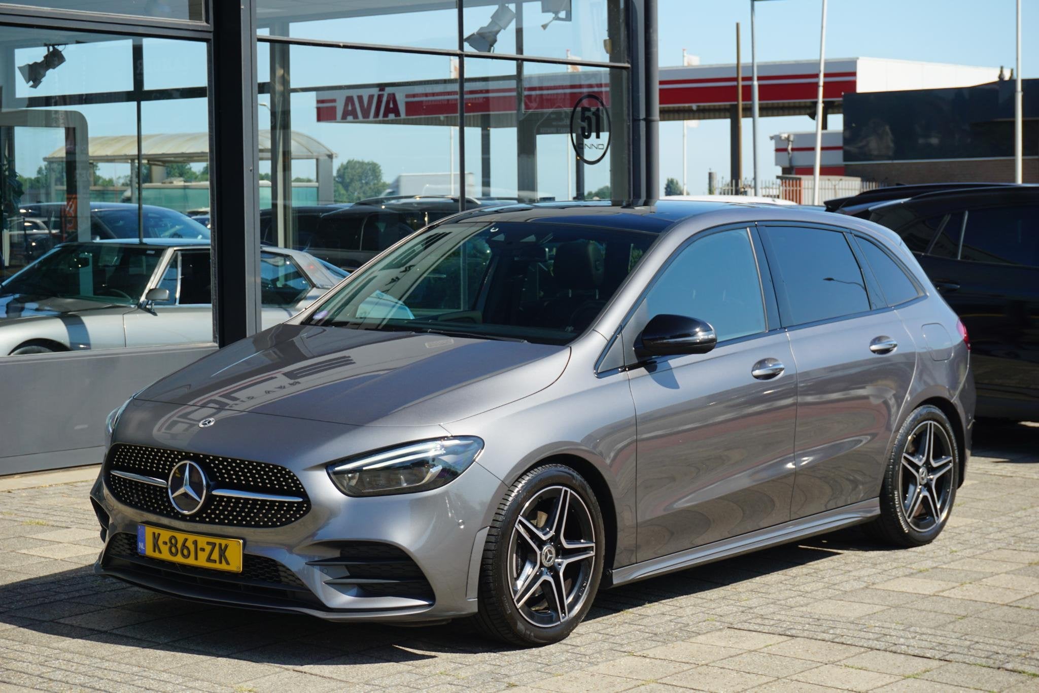 Mercedes-Benz B-klasse 200 Business Solution AMG | PANO | ma, Auto's, Gebruikt, 4 cilinders, Met garantie (alle), Leder en Stof