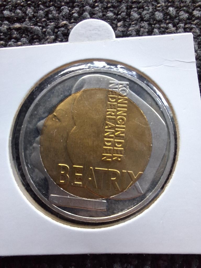 Beatrix 5 euro ecu 1996 (#8), Postzegels en Munten, Penningen en Medailles, Ophalen of Verzenden, Overige materialen, Nederland