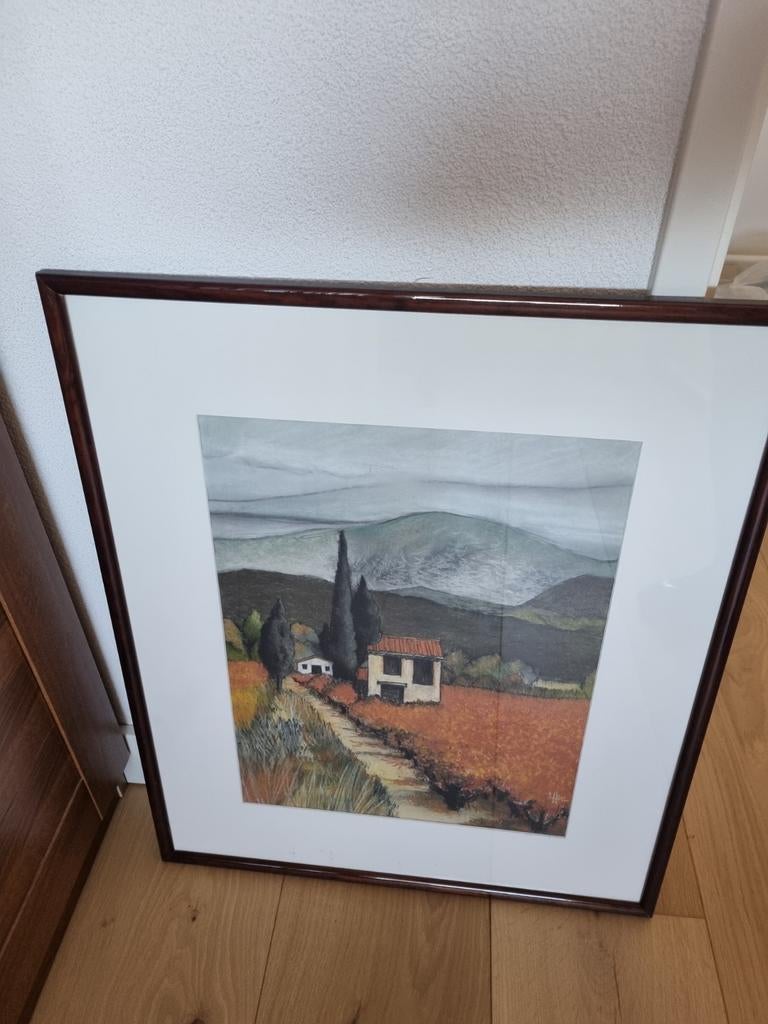 Schilderij frans landschap, Ophalen of Verzenden