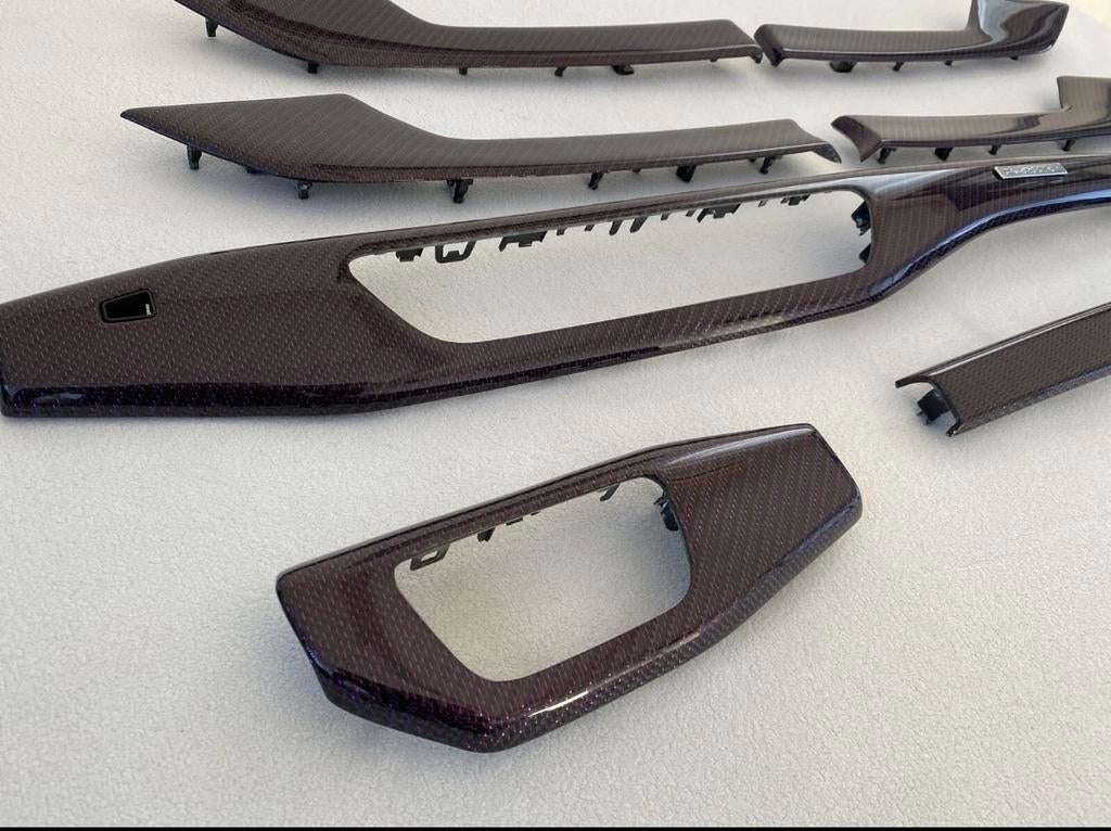 Audi A4/A5 B9 Carbon fiber interieur lijsten, Auto-onderdelen, Interieur en Bekleding, Ophalen of Verzenden, Gebruikt, Audi